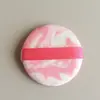 Não come pó, esponja de pó, flocado dupla face, aplicador de pó solto, compacto de pó translúcido redondo, superfície longa de pelúcia, esponja de reposição para cushion