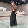 Calça de moletom infantil para outono 2026, novo estilo para crianças de meia-idade e grandes, corte solto, calça casual de perna reta para meninos no outono
