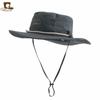 Sombrero de pescador impermeable para senderismo y escalada, para hombre y mujer, verano, protección solar, sombrero de peto, sombrero vaquero occidental JDPM-54A