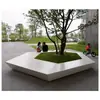 Banco de piscina Huangli FRP con forma de árbol, silla grande personalizada para exteriores, parterre de flores, exhibición comercial en aeropuertos, escultura de jardín paisajístico.