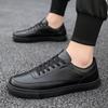 Zapatos blancos de verano y otoño para estudiantes, zapatos deportivos casuales de cuero para hombres, zapatos para correr, zapatos de viaje y patinetas para estudiantes.