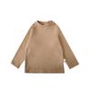 Camiseta Interior de Color Liso de Manga Larga para Niñas Qiuduomeng Nuevo Estilo Primavera y Otoño 2026 Camiseta Estilo Coreano para Niños Top Casual para Bebé