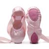 Zapatos de baile para niños zapatos de baile de satén con tira zapatos de ejercicio de garra de gato para niñas zapatos de punta de ballet para damas al por mayor