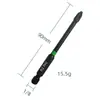Puntas de Impacto Negras en Forma de Cruz Yunbei, Anillo Fosfatado Verde-Naranja, Brocas para Destornillador Eléctrico con Vástago Hexagonal de 1/4, Destornillador de Taladro Manual