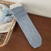IOULOR calcetines de ballet de primavera y verano calcetines finos dulces para niña calcetines de rizo de malla transpirable calcetines de encaje japonés