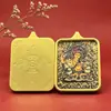 Venda Direta de Fábrica de Pintura de Pingente Thangka da Deidade Guardiã dos Doze Signos do Zodíaco Núcleo Shell de Aço Titânio Joia Presente Auspicioso