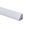 Luz de Tira LED para Esquina de Techo Sin Ranura Canal de Aluminio Tira de Luz Montaje en Superficie Kit de Tira de Luz Dura en Ángulo Recto Ranura para Tira de Luz Aleación de Aluminio