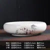 Maceta especial de cerámica para flor de hada acuática sin agujeros para hierba de cobre hidropónica cuenco de bambú rico cuenco de loto de gran diámetro utensilios de loto