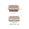 Caja de almuerzo plegable de silicona para fabricantes, lonchera portátil para estudiantes, lonchera cuadrada, caja de almacenamiento para refrigerador, caja para conservar la frescura, venta al por mayor