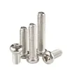 [M1-M6] Parafusos para Máquina Redondos de Aço Carbono Niquelado com Cabeça Redonda Cruzada Parafusos para Máquina Redondos Yb818 Parafusos Cruzados com Cabeça Pan
