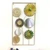 Espejo de Hierro Forjado Colgante de Pared Fondo de Pared Sala de Estar Decorativo Pared Sala de Estar Dormitorio Hogar Pegatinas de Pared Decoraciones de Espejo Espejo