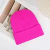 Gorro de Punto de Color Sólido sin Visera para Invierno, Gorro de Moda Casual Versátil, Gorro Cálido para Deportes al Aire Libre y Ciclismo para Hombres y Mujeres
