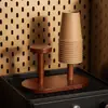 Portavasos estante de almacenamiento de escritorio dispensador de vasos desechables taza de café té taza de agua portavasos de papel de mesa diseño simple