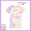 Camisón de verano para niñas del sudeste asiático, pijama de princesa para niñas de talla mediana y grande, ropa de casa de manga corta de verano