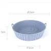 Bandeja de Silicona para Freidora de Aire Sartén Especial de Silicona Grado Alimenticio Herramientas Domésticas Resistente a Altas Temperaturas Bandeja para Horno