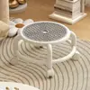 Banqueta Baixa Giratória Infantil com Rodas Silenciosas para Dormitório, Banqueta Baixa Giratória para Limpeza de Piso, Banqueta de Pedicure com Rodas, Banqueta para Criança Aprender a Andar