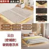 Cama suspensa para uso doméstico no quarto principal, cama moderna minimalista com estrutura de aço sem cabeceira, cama de princesa para aluguel, cama de ferro simples ou dupla espessa