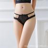 Comércio exterior ultra-fina malha transparente sexy cintura baixa roupa íntima feminina tira fina tanga T calças femininas 8015