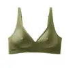 Ropa interior sin costuras transfronteriza europea y americana para mujer, tiras de gel cómodas, soporte suave, puntos elevados, sujetador sexy, nuevo estilo sin costuras