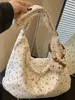 Bolsa Tote Texturizada Simples Estilo Novo Inverno 2025, Bolsa Casual Fashion com Personalidade, Bolsa de Ombro Transversal Feminina de Nicho