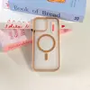 Funda Magnética Mate con Tacto de Piel Adecuada para Apple 17 Pro Max Funda Suave iPhone 16 Material de Fábrica Mayoreo