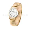Relojes para Hombres de Mediana Edad y Mayores, Discos Digitales Grandes, Relojes para Mujeres, Correas de Acero, Correas Elásticas de Resorte, Relojes para Mayores, Regalos para Eventos, Relojes de Cuarzo para Hombres