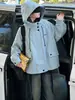 Chaqueta Cortavientos para Niñas 2026 Otoño Nueva Chaqueta con Capucha Bordada para Niños Mayores Ropa Exterior a Prueba de Viento