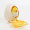 Brinquedo de casca de ovo de papagaio para periquitos e calopsitas, tigela de lanche de casca de ovo mastigável e alimentável para alívio do tédio e brincadeiras interativas
