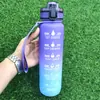 Taza de Agua Deportiva de Plástico Tritan Resistente a Altas Temperaturas, Gran Capacidad 1000ml, Taza Espacial para Fitness, Portátil