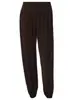 Ropa de mujer transfronteriza estilo europeo y americano, nuevos pantalones de yoga de color liso para otoño, cintura ceñida, plisados, con puños, pantalones deportivos casuales al por mayor