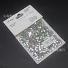 Espelho Cruzado Especial para Manicure Diamante de Fundo Plano Cristal de Vidro Aurora Diamante de Cristal Flats Bottom Ab Fantasma Transparente Diamante de Unha Ss4 Joias para Unhas