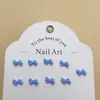 Novos Acessórios para Nail Art de Resina Gravata Borboleta Acessórios de Unha DIY Brincos Capa de Celular Acessórios de Unha Vestíveis