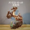 Adornos de Talla de Raíz de Ciprés de Acantilado de Taihang, Tallas de Madera Natural de Forma Libre de Guanyin y Maitreya, Artículos de Regalo, Artesanías de Madera Añeja