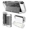 Adequado para Nintendo Switch Oled Casca de Cristal Switch Oled Console Casca Transparente com Glitter Ns Casca Protetora