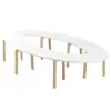 Conjunto de Mesa e Cadeiras de Madeira Sólida com Formas Criativas para Jardim de Infância para Crianças Educação Infantil Mesa de Arte para Grafite e Pintura Mesa de Leitura e Estudo