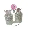Conjunto de garfo e colher pequeno para casa nórdica, garfo de fruta criativo, colher de café de celebridade da internet, garfo de sobremesa de metal moderno, garfo de bolo
