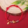 Joyería de Cuerda Multicolor Tejida a Mano en Nuevo Estilo Chino, Diseño Unisex, Moda Nacional de Tendencia, Accesorio de Mano de Estilo Nicho