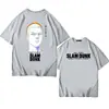 Nueva Camiseta de Manga Corta con Borde Estampado de Flores Sakuragi Maestro de Slam Dunk Cabeza Camiseta de Manga Corta