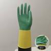 Guantes de látex de tendón de res guantes de goma engrosados alargados para tareas domésticas, lavado de platos, lavandería, limpieza, impermeables, guantes de goma de cuero para mujer