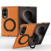 Suporte Giratório 360 Graus Aplicável à Capa para Celular Dobrável Samsung Z Fold 8 Couro Ya Shi Magnético Capa Protetora para Z Flip 8