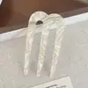 Peine de Tres Dientes Pasador en Forma de U Nuevo Estilo Chino Nuevo Sentido de Alta Gama Peine Artefacto Fijo para el Cabello Cabeza Baja Artefacto Fijo para el Cabello Tocado