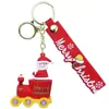 Chaveiro de Boneca de Natal Transfronteiriço Feito de Material Plástico Macio, Pingente de Bolsa Estilo Europeu e Americano, Inclui um Pequeno Pingente da Moda de Presente