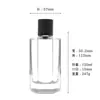Frasco de Perfume Novo Estilo, Frasco de Vidro Recarregável, Frasco Vazio, Frasco de Amostra de Luxo, Frasco Spray Quadrado de Listras Verticais com Formato Especial, Conjunto Completo com Imposto Incluído