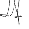 Collar de Cuentas Cruzadas Pulidas Brillantes de Acero Inoxidable Cuentas Pequeñas Exquisitas Cadena para Clavícula Regalo para Pareja Hombre y Mujer