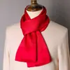 Lenço de Seda de Amora de Alta Qualidade para Homem Lenço de Seda Primavera Outono e Inverno Estilo Chinês Listra Longa Presente de Negócios para Namorado