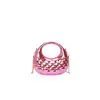 Bolsa de mano popular de acrílico con forma de rombo y cuadrado pequeño, de alta gama, para banquetes, para llevar en la mano o cruzada, para mujer