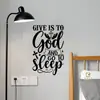 Br3944Q "Vá Dormir" Frase em Inglês para Dormir Adesivo de Parede Autoadesivo Decoração de Quarto de Dormir Cabeceira Casa