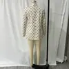 Ins Transfronterizo Europeo y Americano 2026 Nueva Moda Elegante Amazon Mayorista para Mujer Blazer de Manga Larga de Lunares Sin Botones