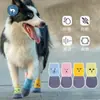 Calcetines para Gato Perro de Algodón Antideslizante 1PET Estilo Deportivo Lindo Clásico para Todas las Estaciones con Patrón de Huella y Varias Opciones de Color