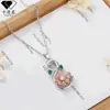 Knn-34 Collar de Girasol Kamaniqi Joyería Transfronteriza Popular en Amazon Joyería de Oro Rosa Lujo Accesible y Sentido de Alta Gama